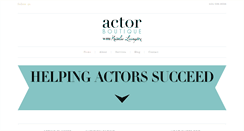 Desktop Screenshot of actorboutique.com